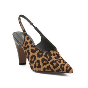 FRANCO SARTO Camel Haircalf Sorrento Slingback Heels